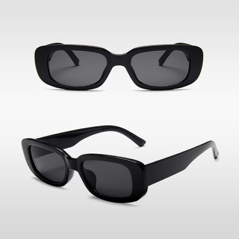 Lunettes de soleil rétro rectangulaires – Style vintage, design classique, protection anti-éblouissement