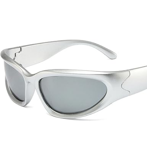 Lunettes de soleil Y2K sport Punk – style carré tendance, miroir coloré, UV400, pour femmes et hommes, look mode et rétro