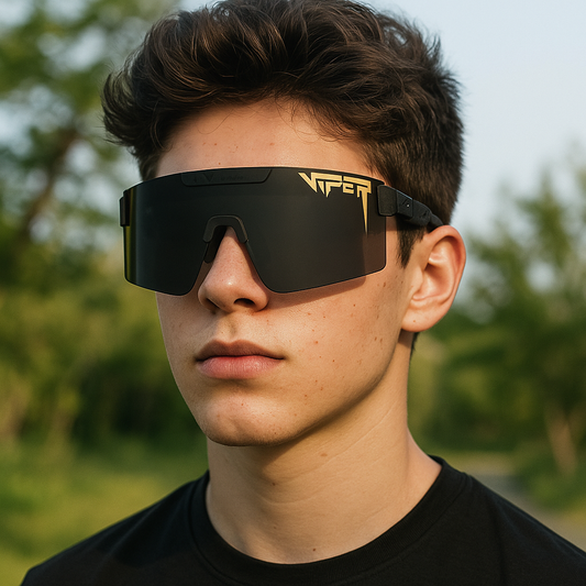 Lunettes de soleil sport UV400 style Pit Viper – pour homme et femme, activité extérieure, VTT, baseball, softball, look dynamique