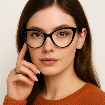 Lunettes œil de chat rétro pour femme – anti-lumière bleue, élégance vintage et confort pour écrans