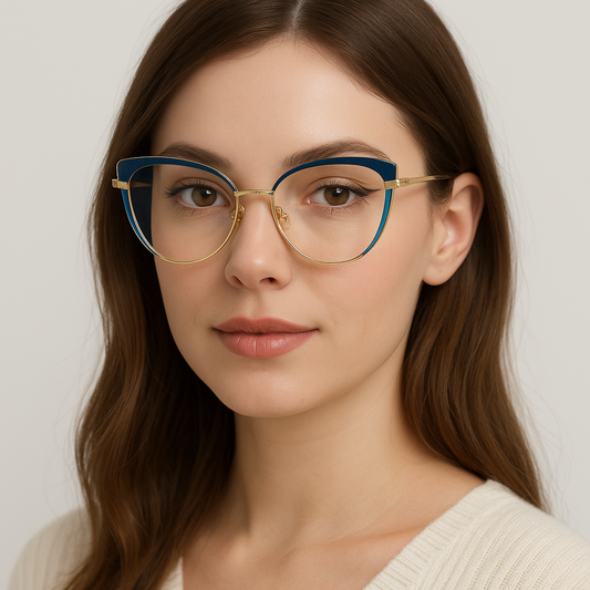 Lunettes œil de chat vintage – monture rétro pour femmes, Anti-lumière bleue, verres photochromiques, lunettes d’ordinateur et optiques