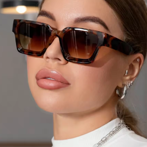 Lunettes de soleil vintage carrées – UV400, style rétro Ins pour hommes & femmes