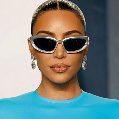 Lunettes de soleil Y2K sport Punk – style carré tendance, miroir coloré, UV400, pour femmes et hommes, look mode et rétro