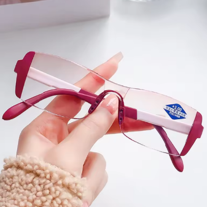 Lunettes de lecture bifocales – Vision de près et de loin, filtre anti-lumière bleue, monture transparente pour hommes