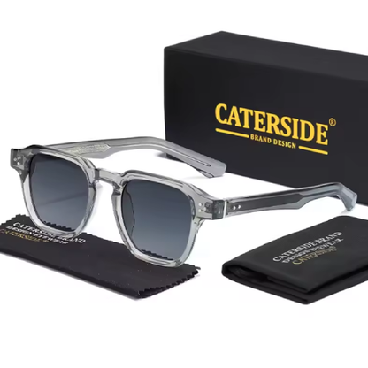 Lunettes de soleil carrées CATERSIDE – style classique revisité, pour hommes et femmes, look luxe pour la plage, les festivals ou les escapades en ville