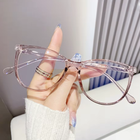 Lunettes de mode rétro pour femmes – monture transparente, design luxe, protection Anti-lumière bleue, pour toutes saisons